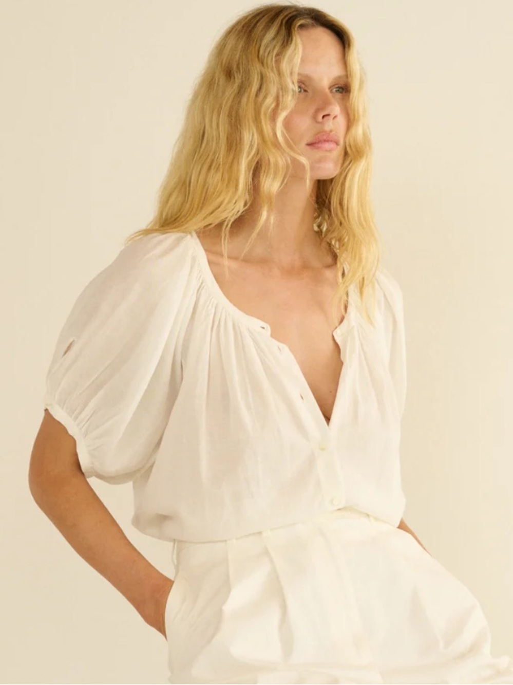 Doen June Top In Salt